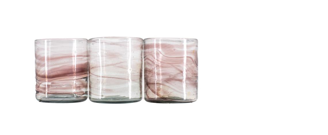 La Maison d`Alep Syrisches Glas tief mundgeblasen Handwerk Damaskus Tischkultur Trinken Recycling Farbe Pflaume Tranparent loveistheanswer.ch Schweiz online kaufen