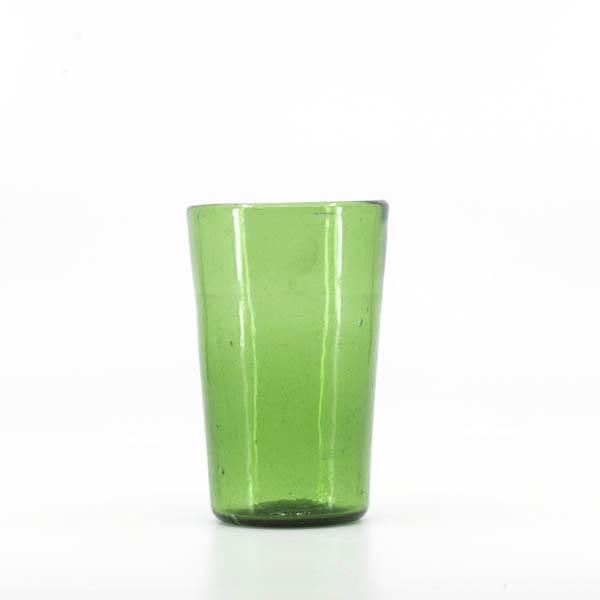 Glas hoch mundgeblasen grün